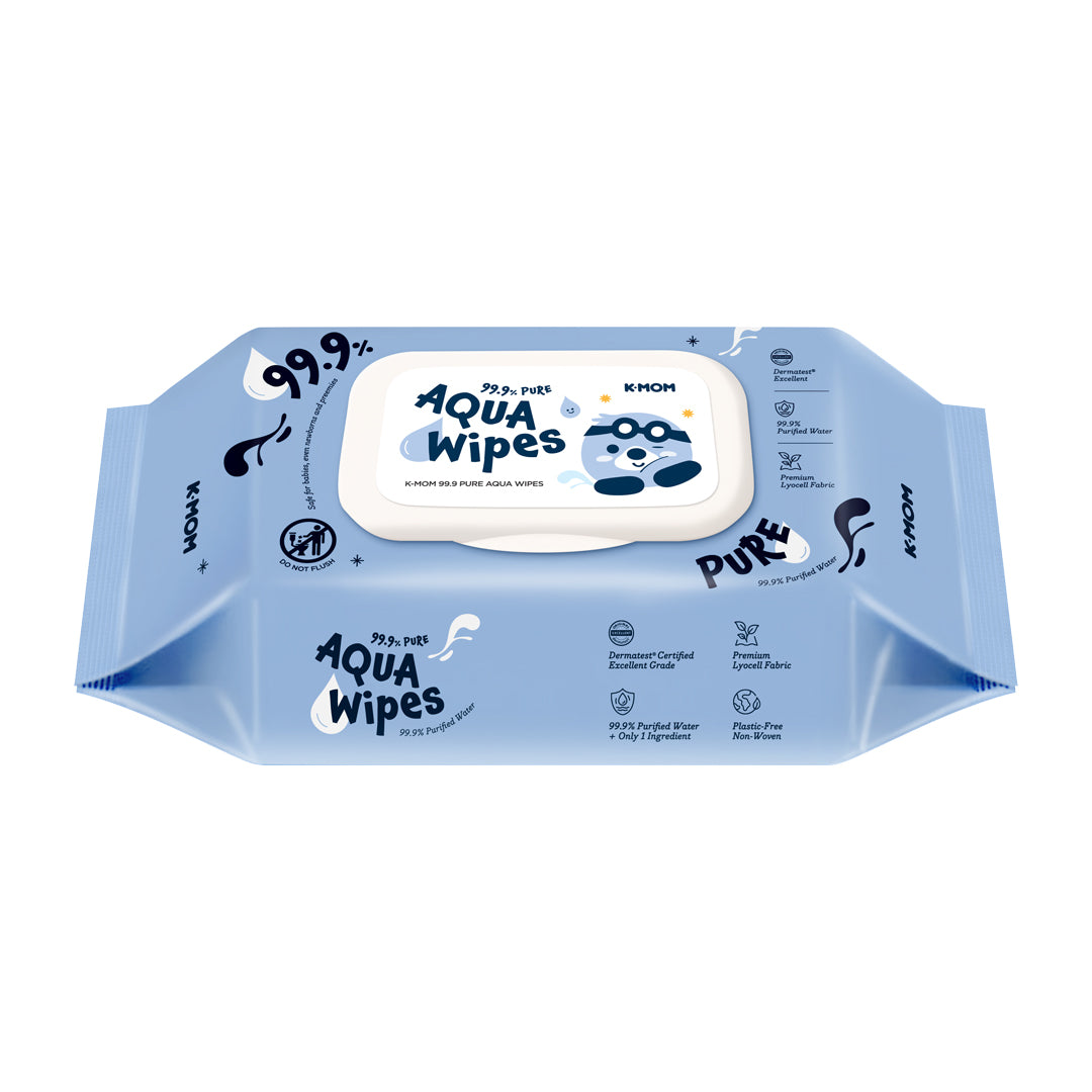 K-Mom Lalapopo Pure Aqua Wipes 60sheets