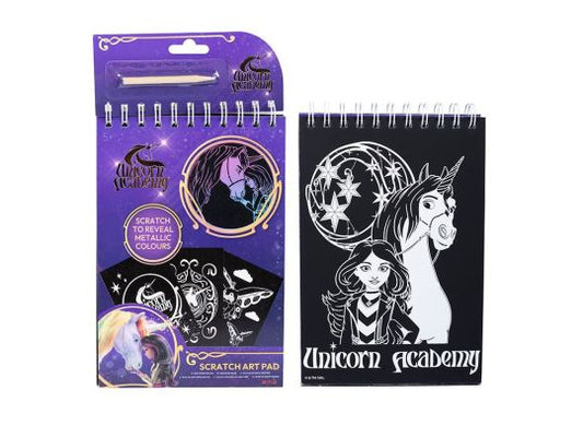 Unicorn Academy Scratch Art Pad