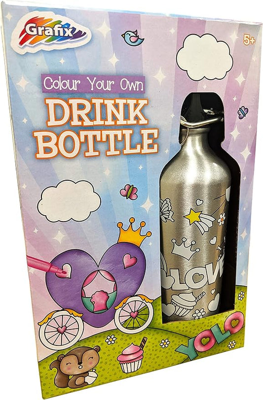 Grafix Color Your Own Water Bottle Set