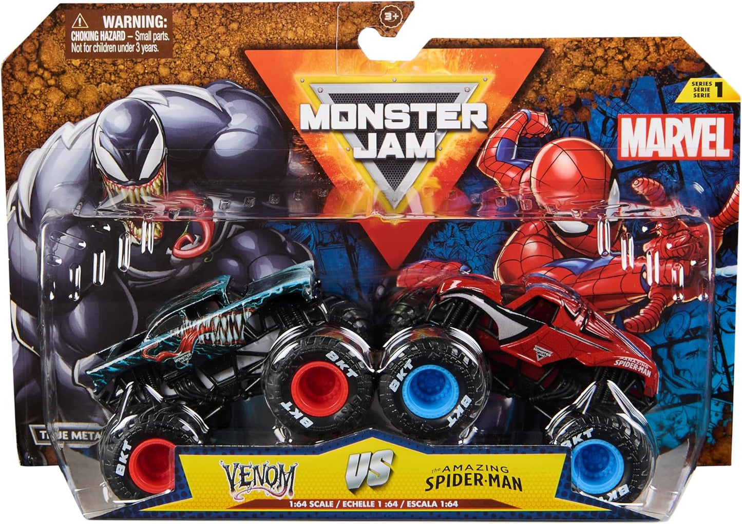 Monster Jam Marvel 1:64 Die-Cast 2-Pack Assortment