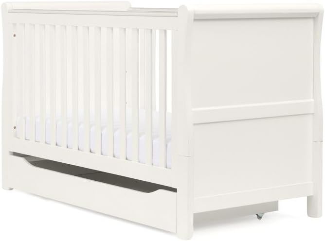Cot Bed Chiltern  Sleigh White