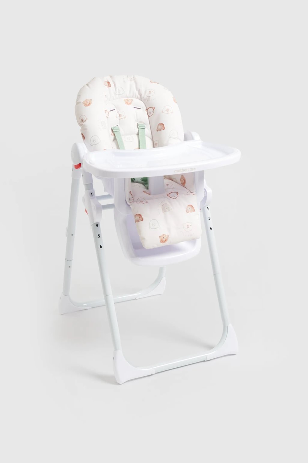 Iria Stroller in Black Fern with Lovable Bear Highchair