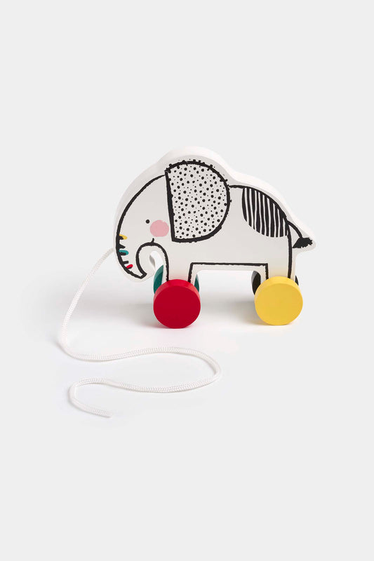 Mplay Wooden Elephant Pull Along