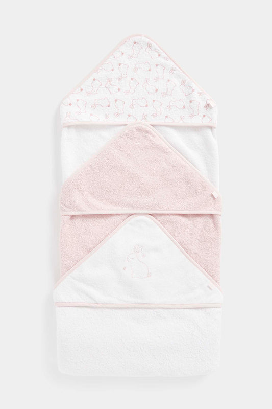 Cuddle & Dry Pink Bunny 3Pk