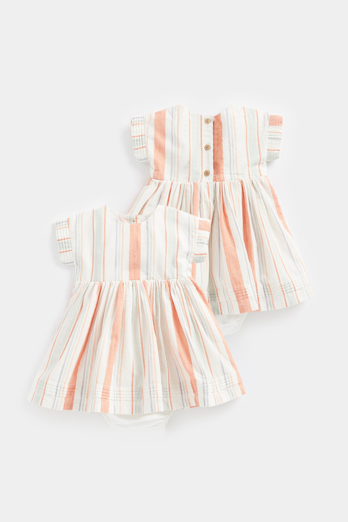 Newborn Girl Striped Dress