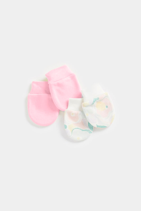 Newborn Girl Summer Sorbet 2Pk Mitts