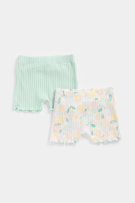 Newborn Girl Summer Sorbet 2Pk Shorts