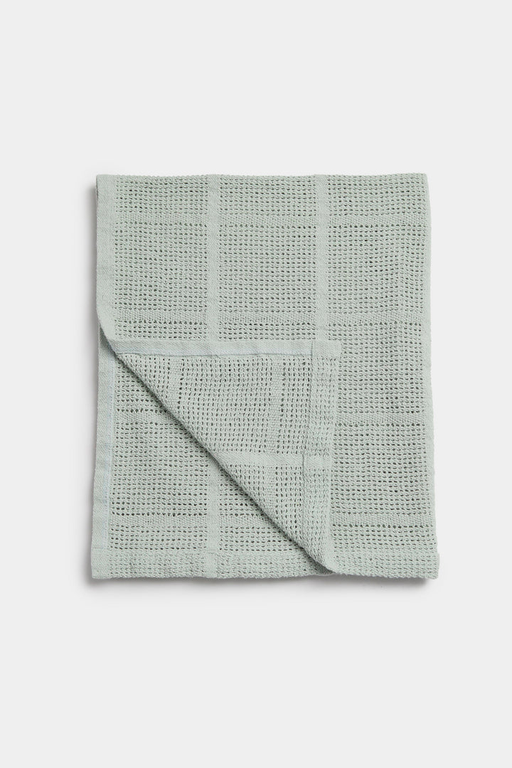 Essential Cellular Moses/Pram Blanket Green