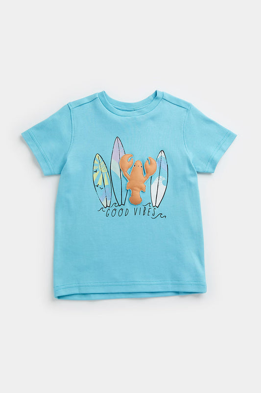 Mini Boys Beachshop Blue Tee