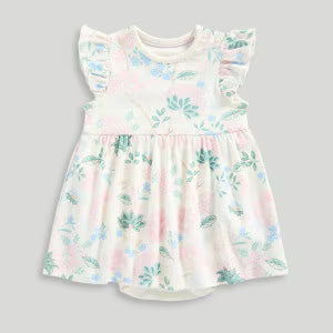 Newborn Girl Floral Romper Dress