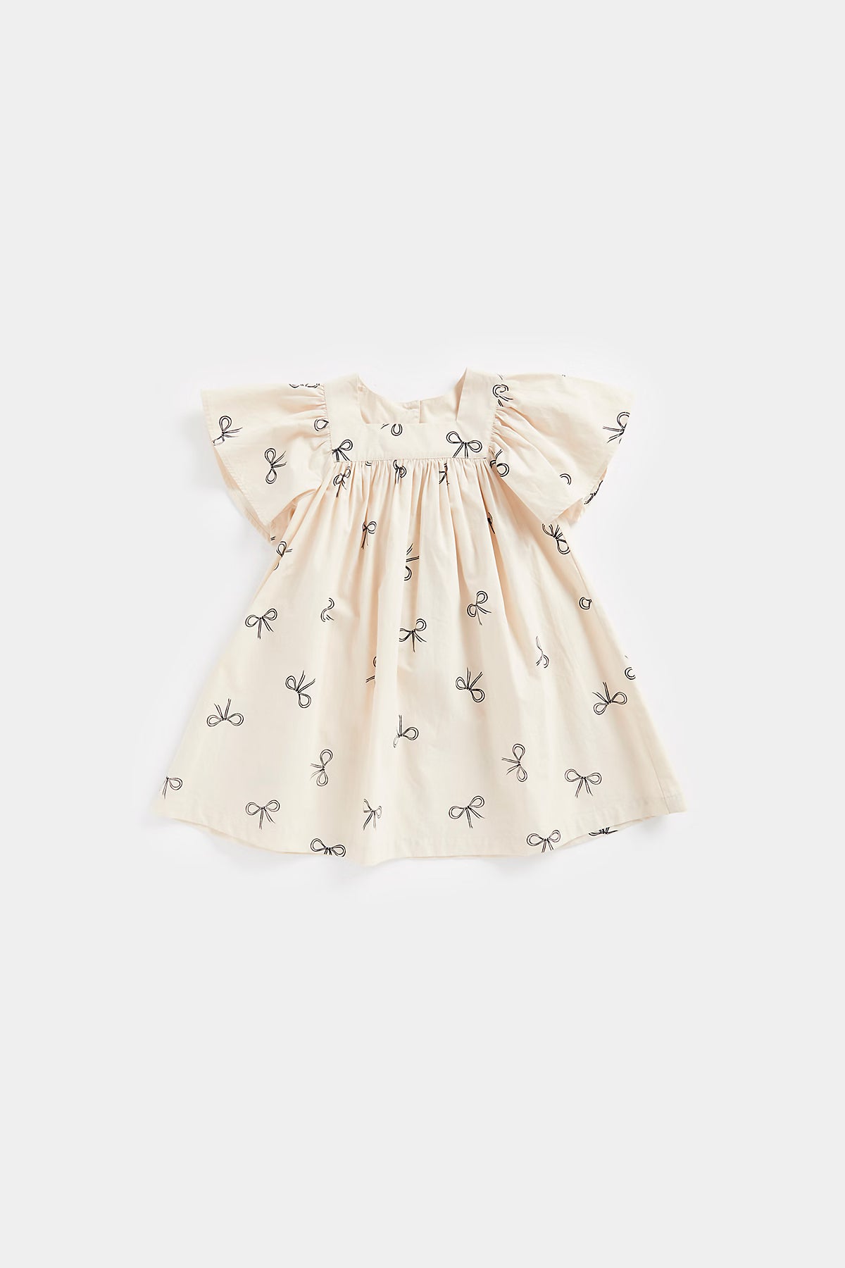 Bow Print Woven Dress