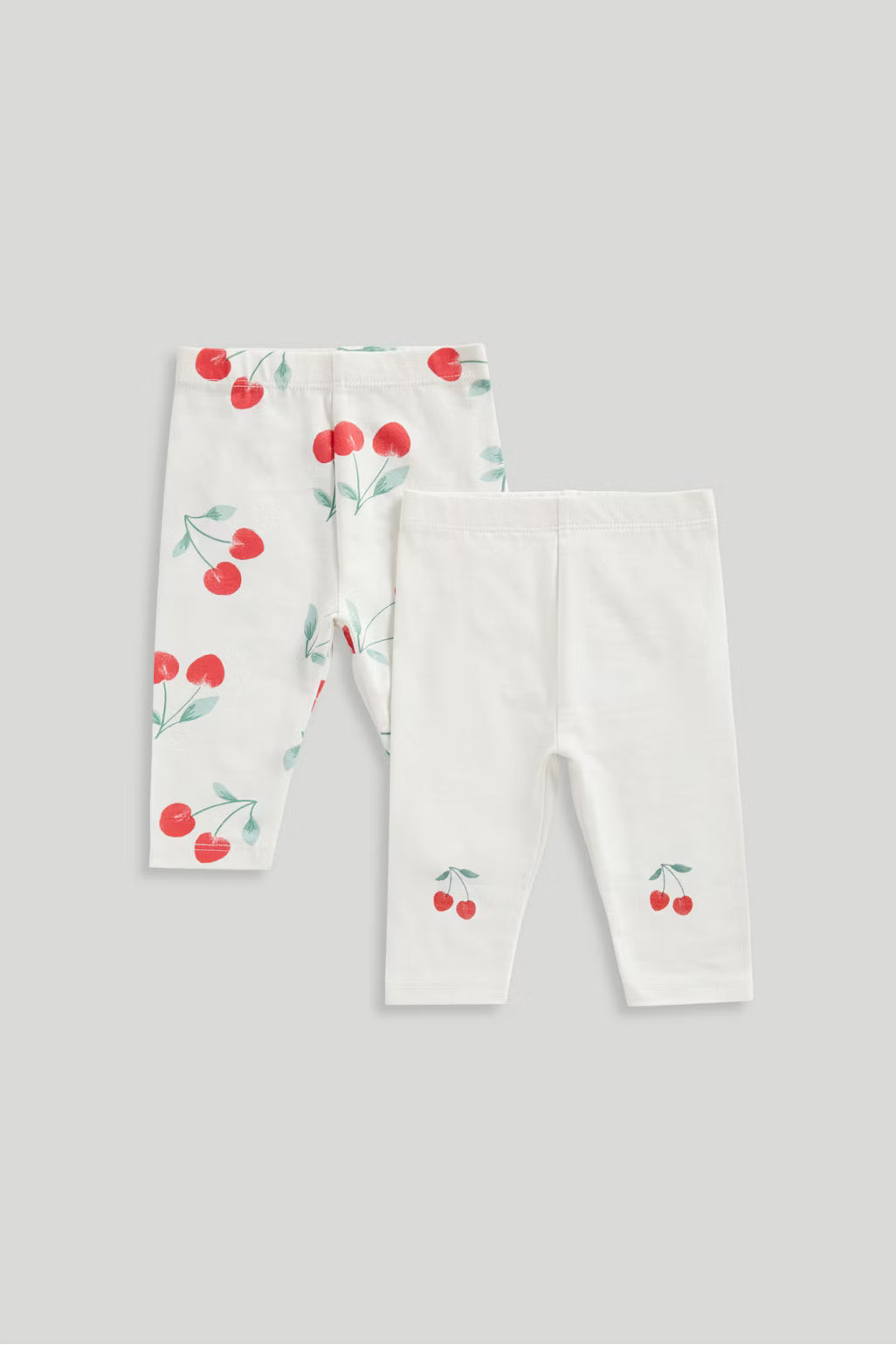 Newborn Girl Cherry Sweet 2Pk Leggings