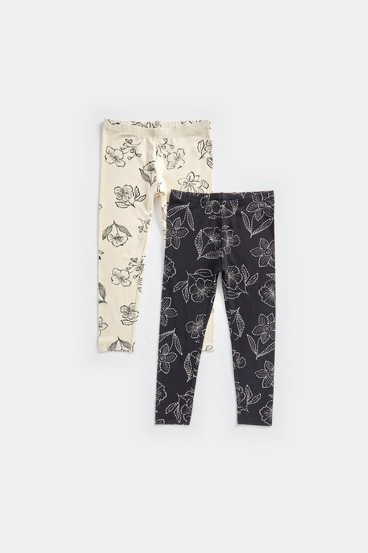 2 Pack Floral Leggings