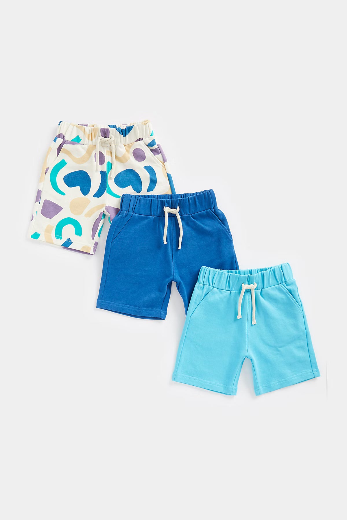 Mini Boys Plum Spring 3Pk Shorts