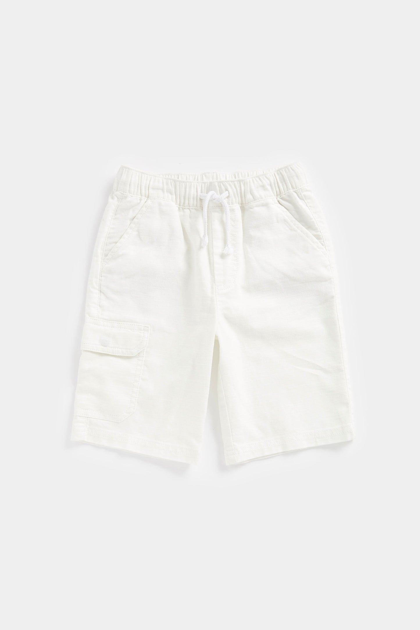 White Utility Shorts