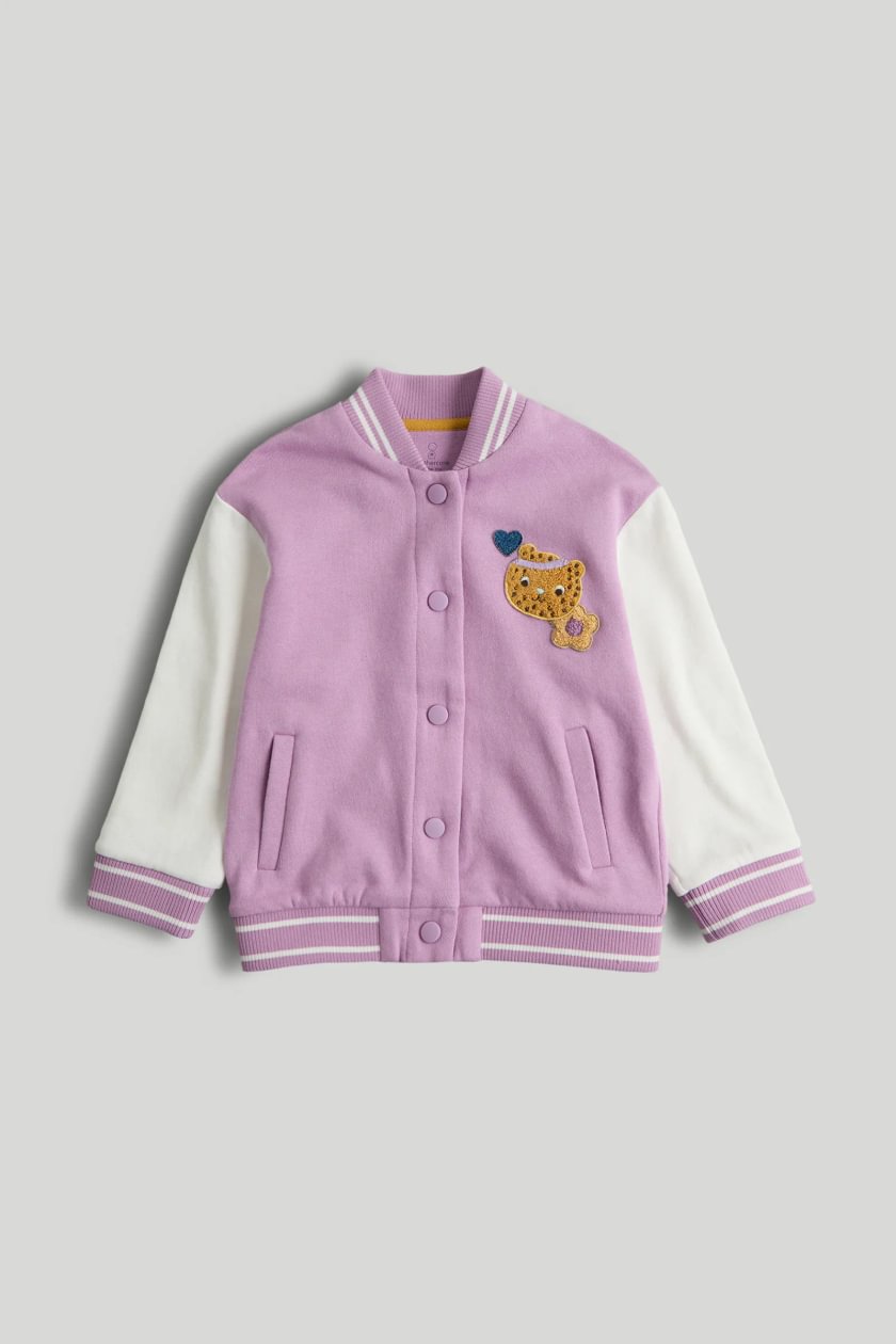 Lilac Fun Varsity Jacket