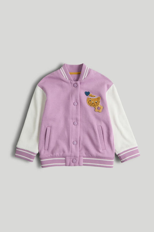 Lilac Fun Varsity Jacket