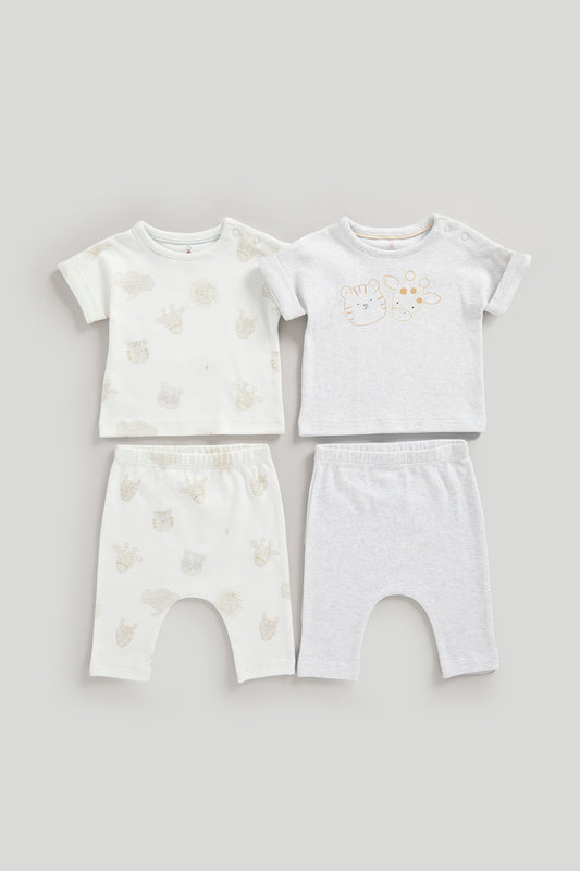 4-Piece Set T-Shirts And Joggers