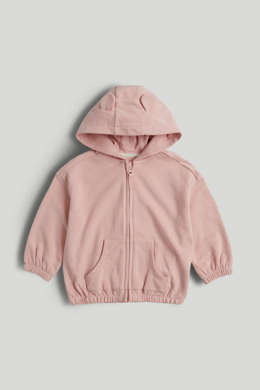 Pink Zip-Up Hoodie