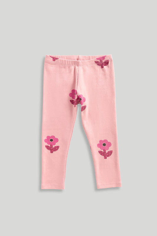 Pink Flower Leggings