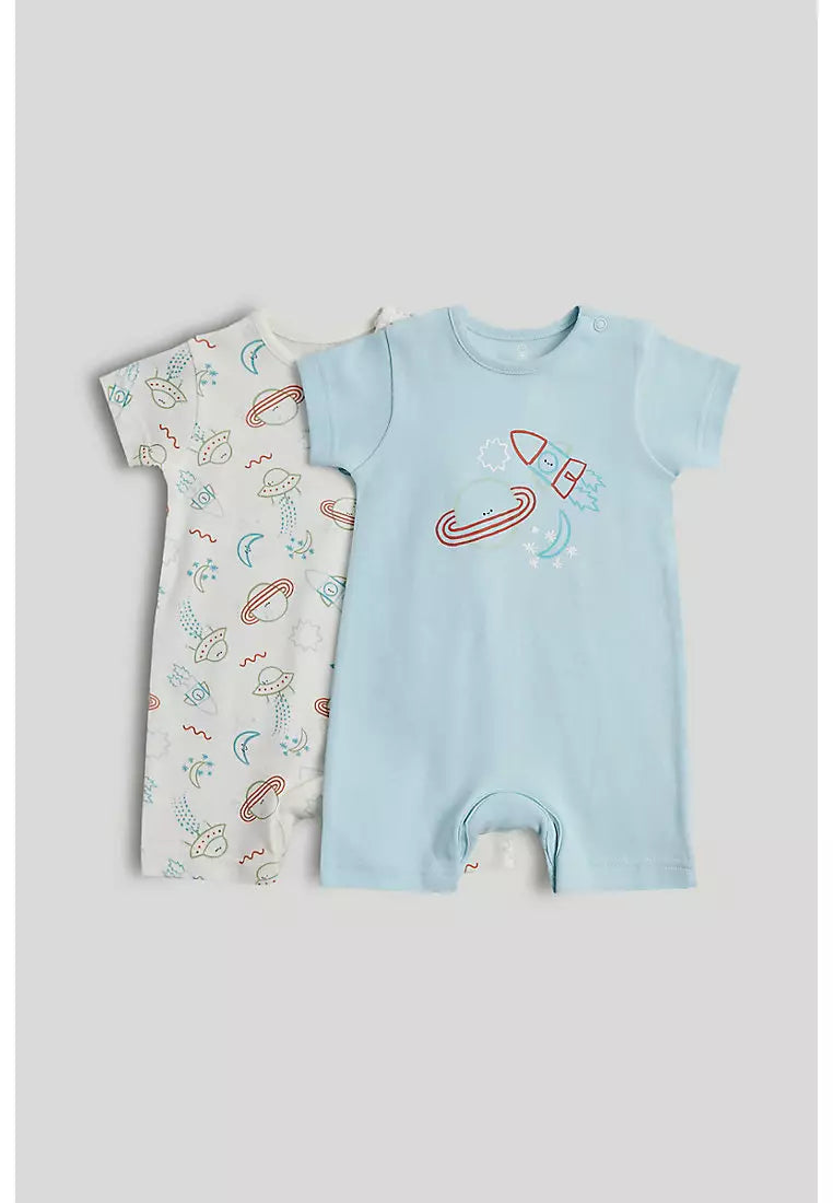 2 Pack Space Rompers