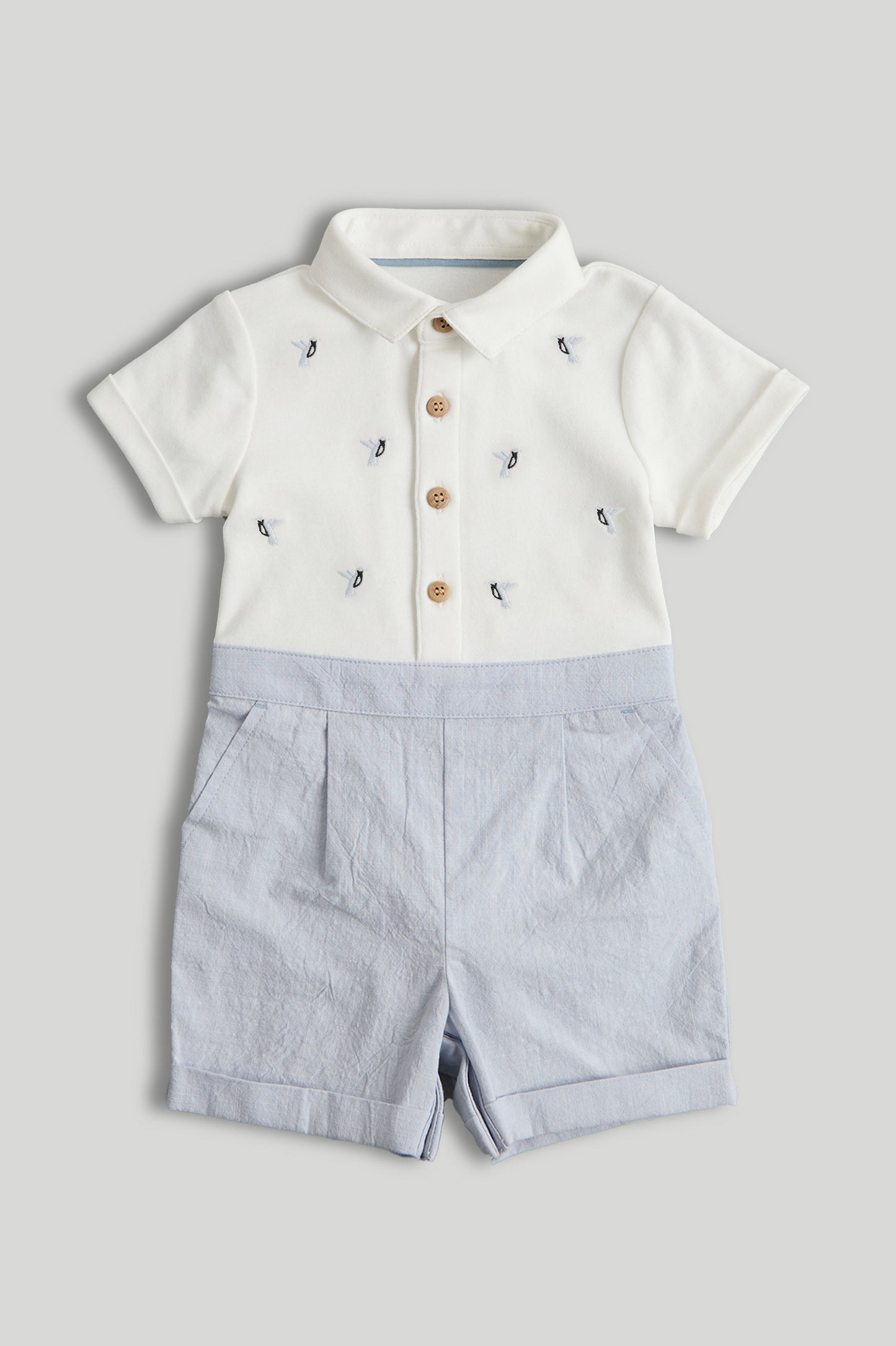 Shirt And Shorts Romper