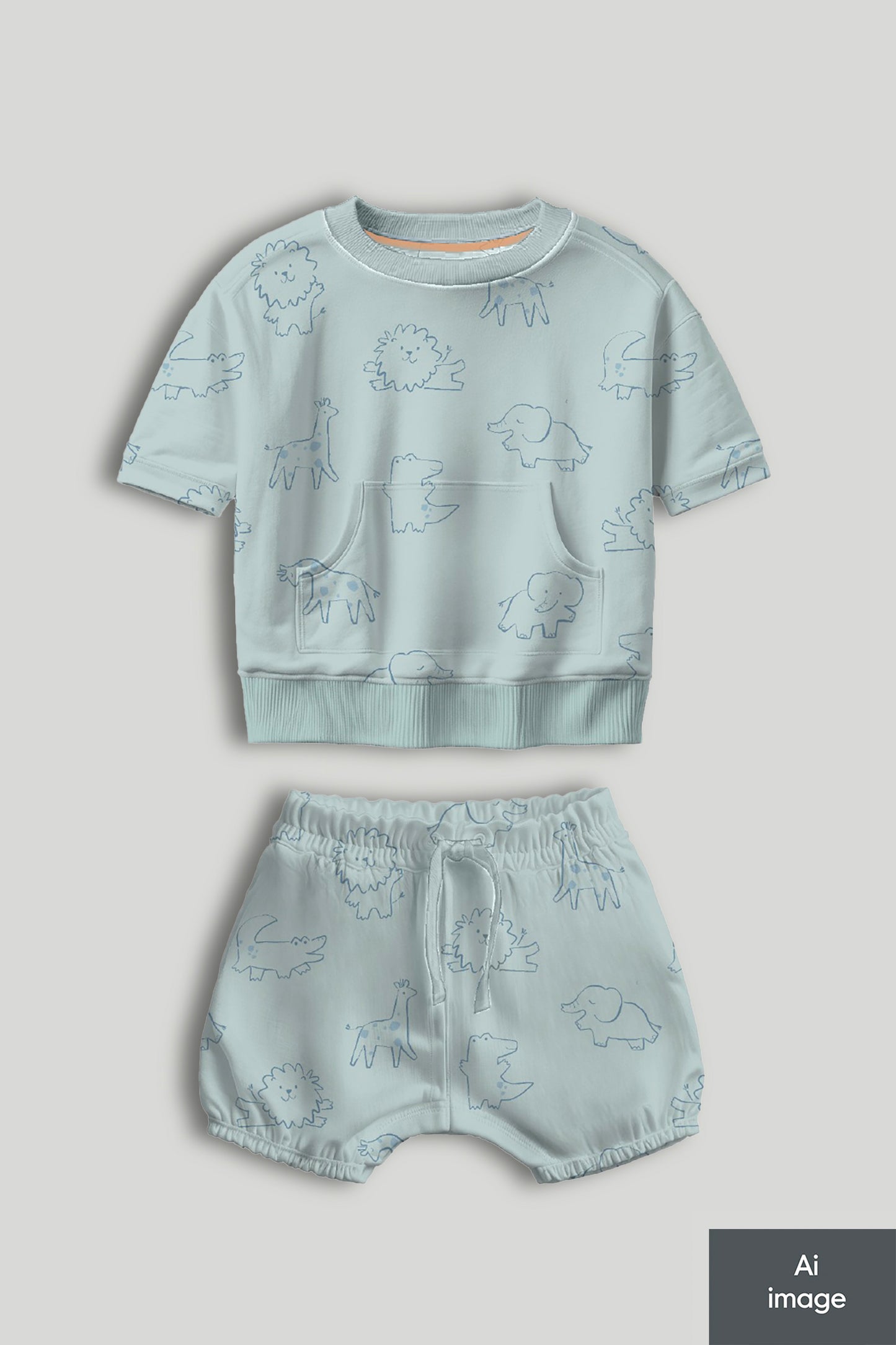 Safari Sweatshirt And Shorts Outfit