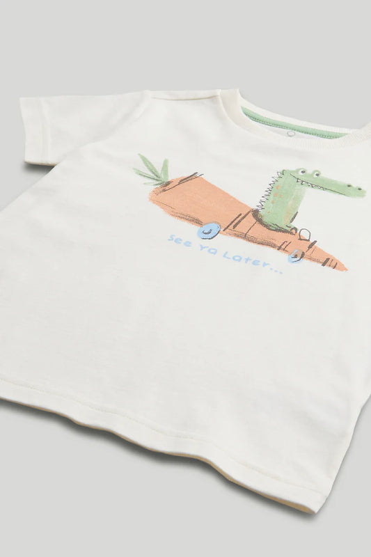 Cream Dinosaur T-Shirt