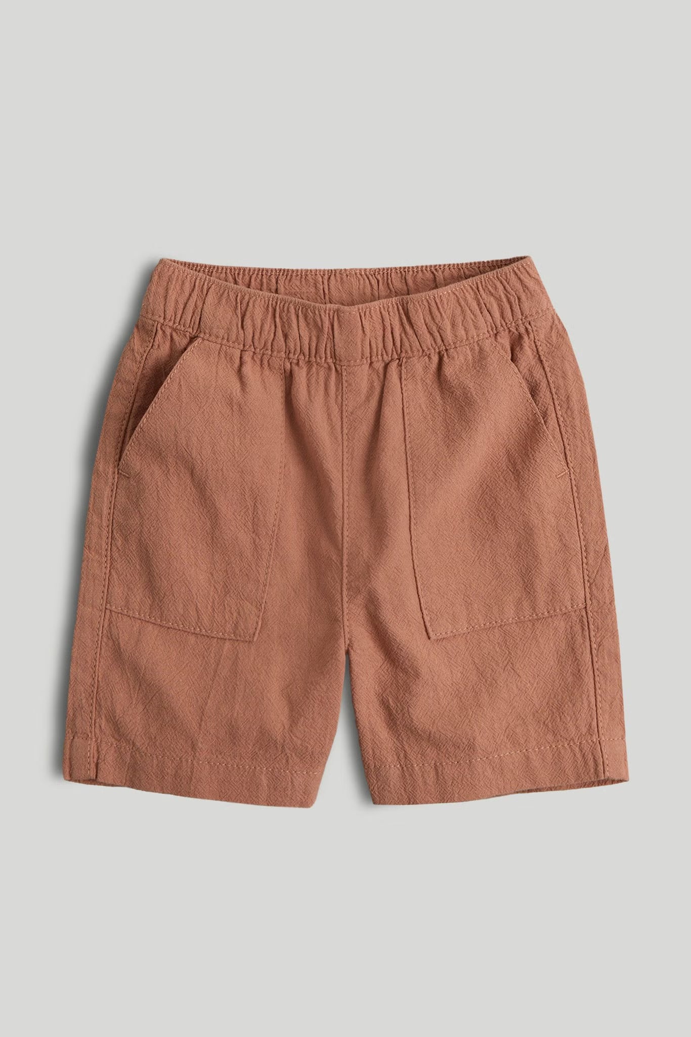 Tan Cotton Shorts