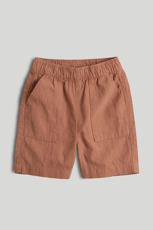 Tan Cotton Shorts