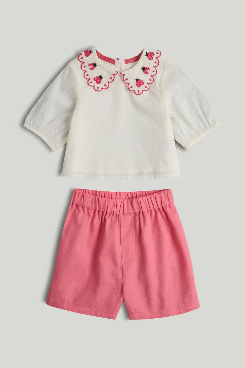 Ladybird Blouse and Shorts Outfit