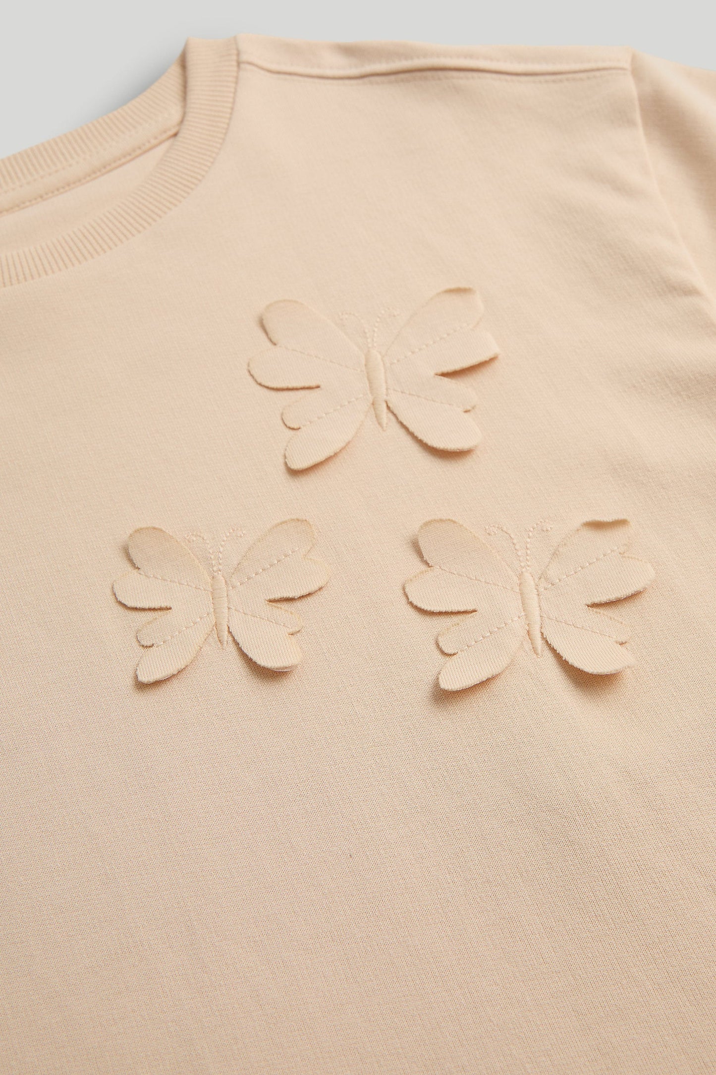 Peach Sweatshirt Dress