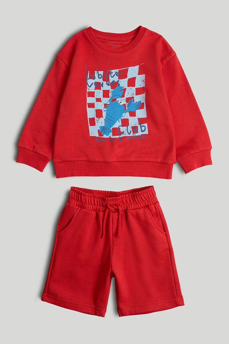 Lobster Sweatshirt and Shorts Outfit
