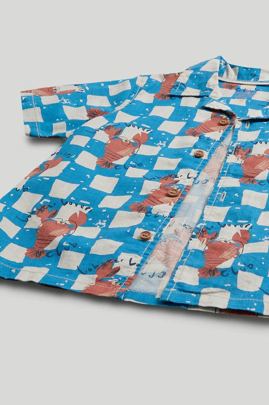 Checkerboard Shirt and T-Shirt Set