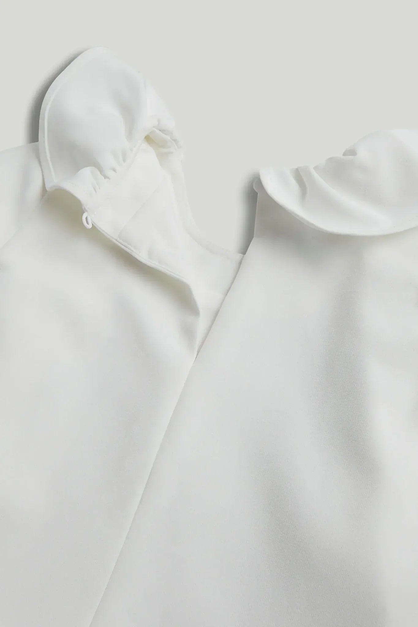 White Flutter Occasion Dress
