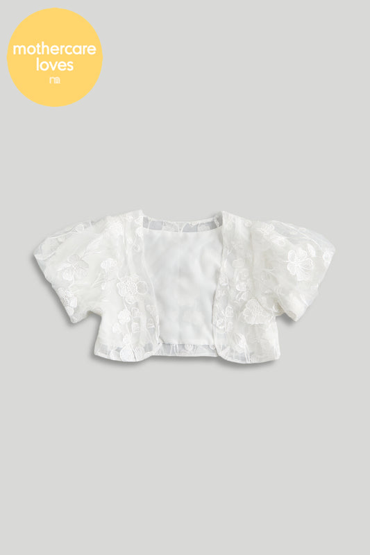 White Lace Bolero Jacket