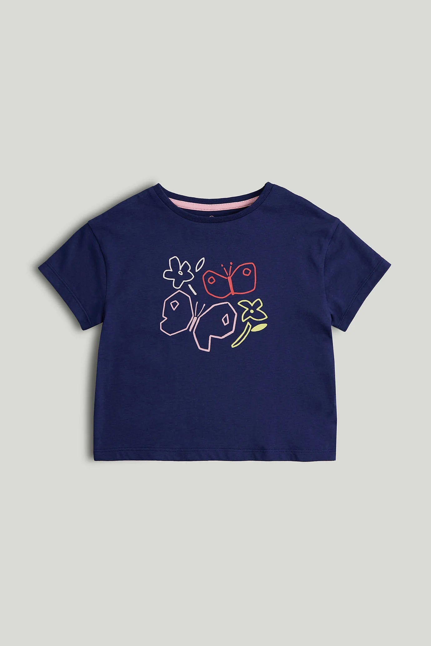Navy Flower T-Shirt