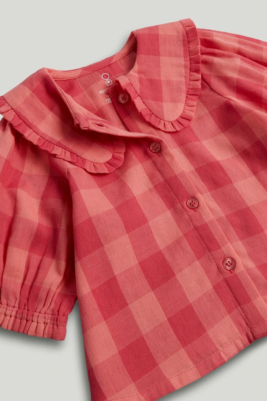 Pink Collared Blouse