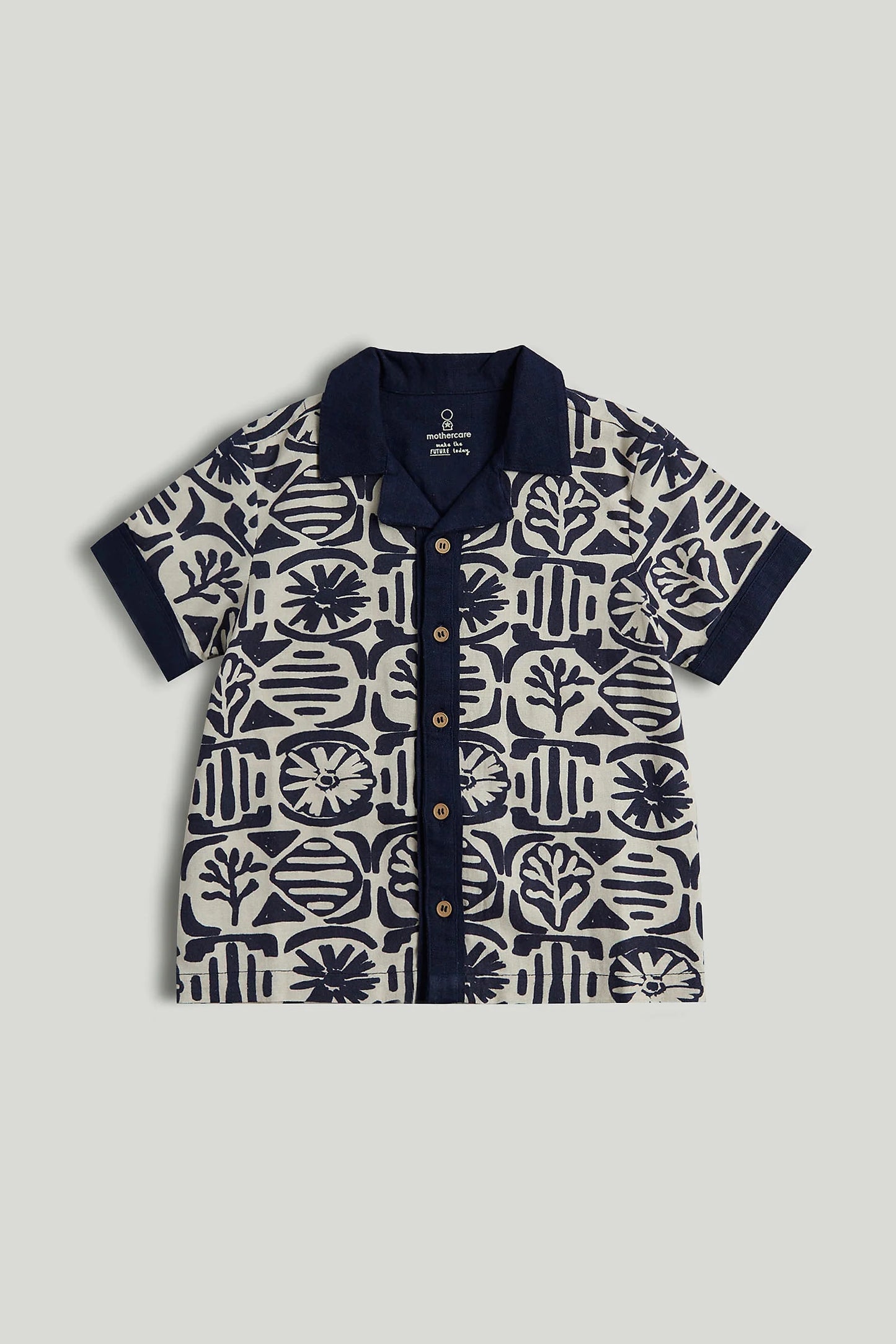 Blue Printed Shirt