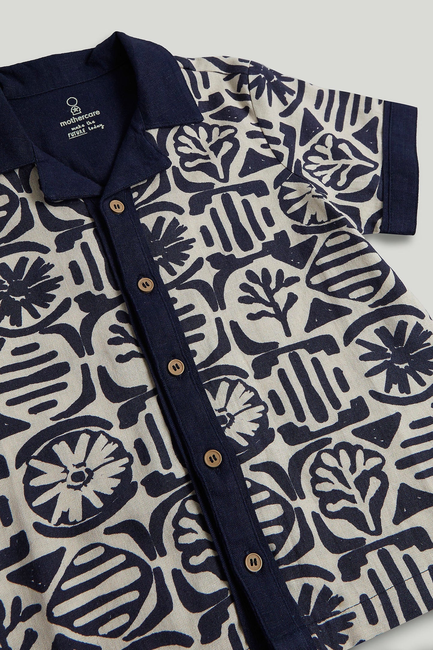 Blue Printed Shirt