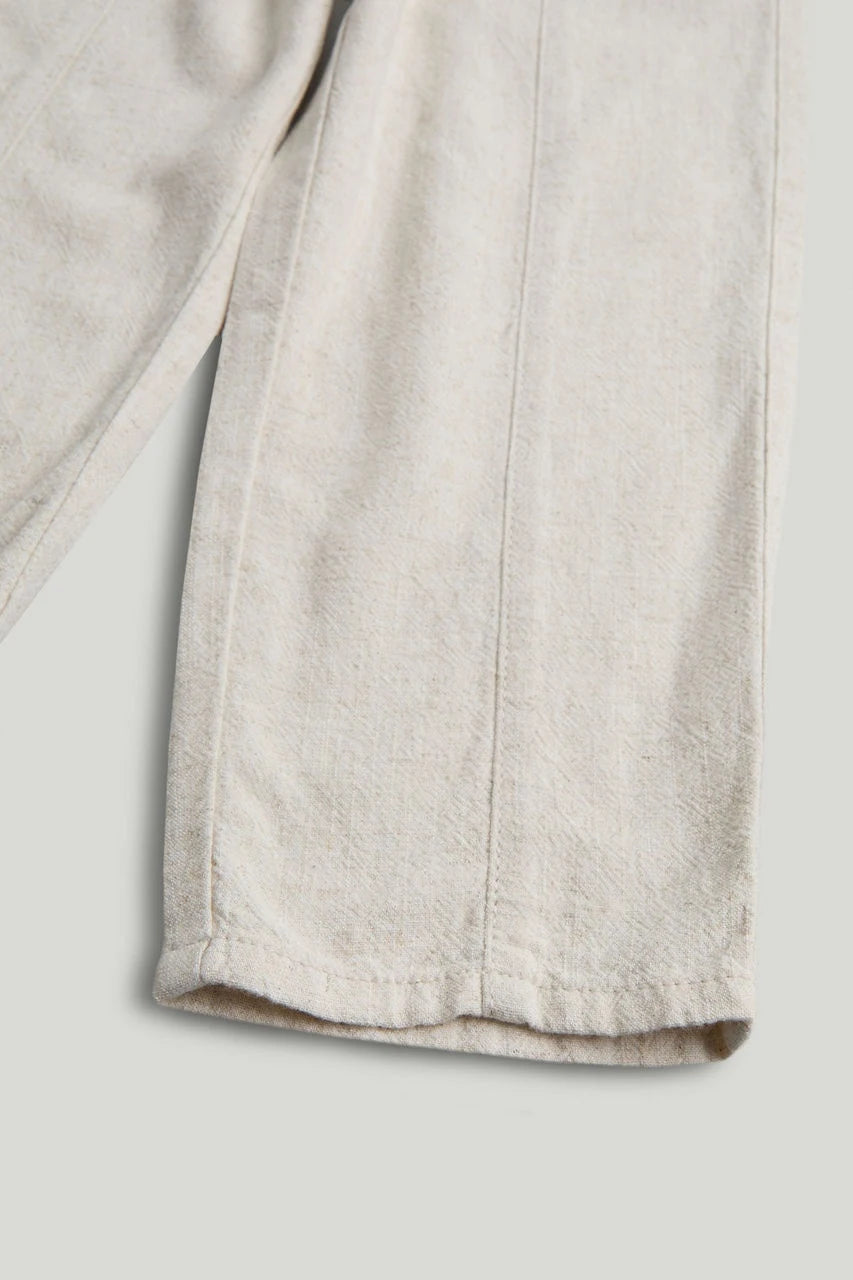 Stone Linen Blend Trousers