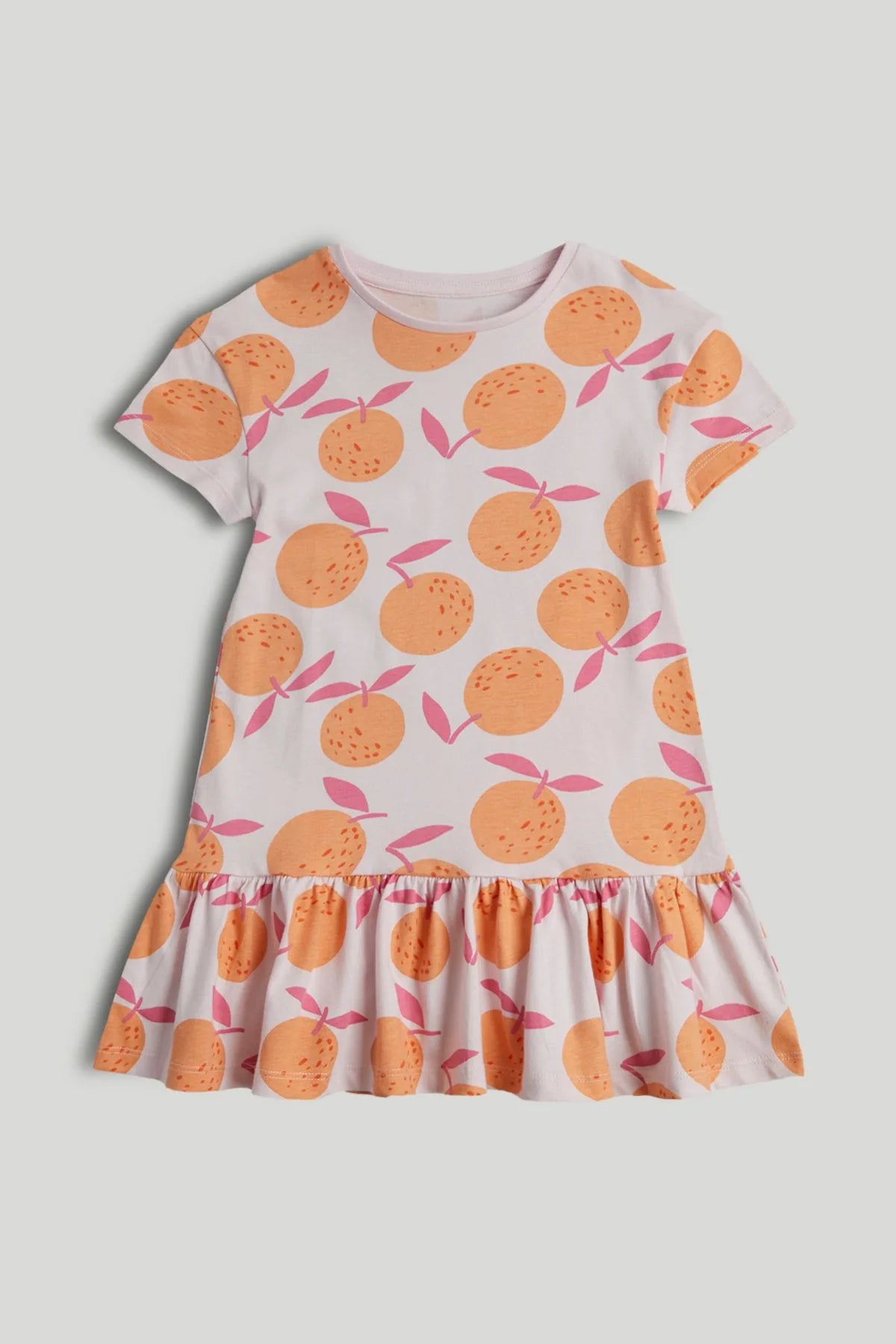 Pink Oranges Jersey Dress