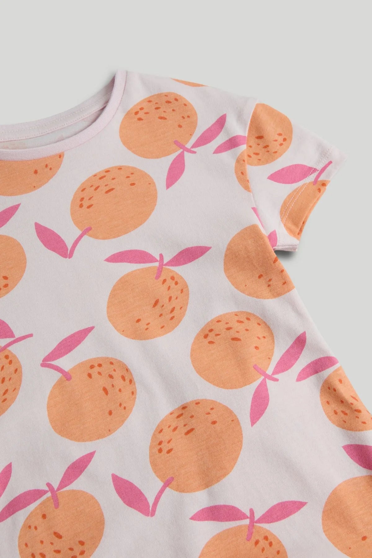 Pink Oranges Jersey Dress