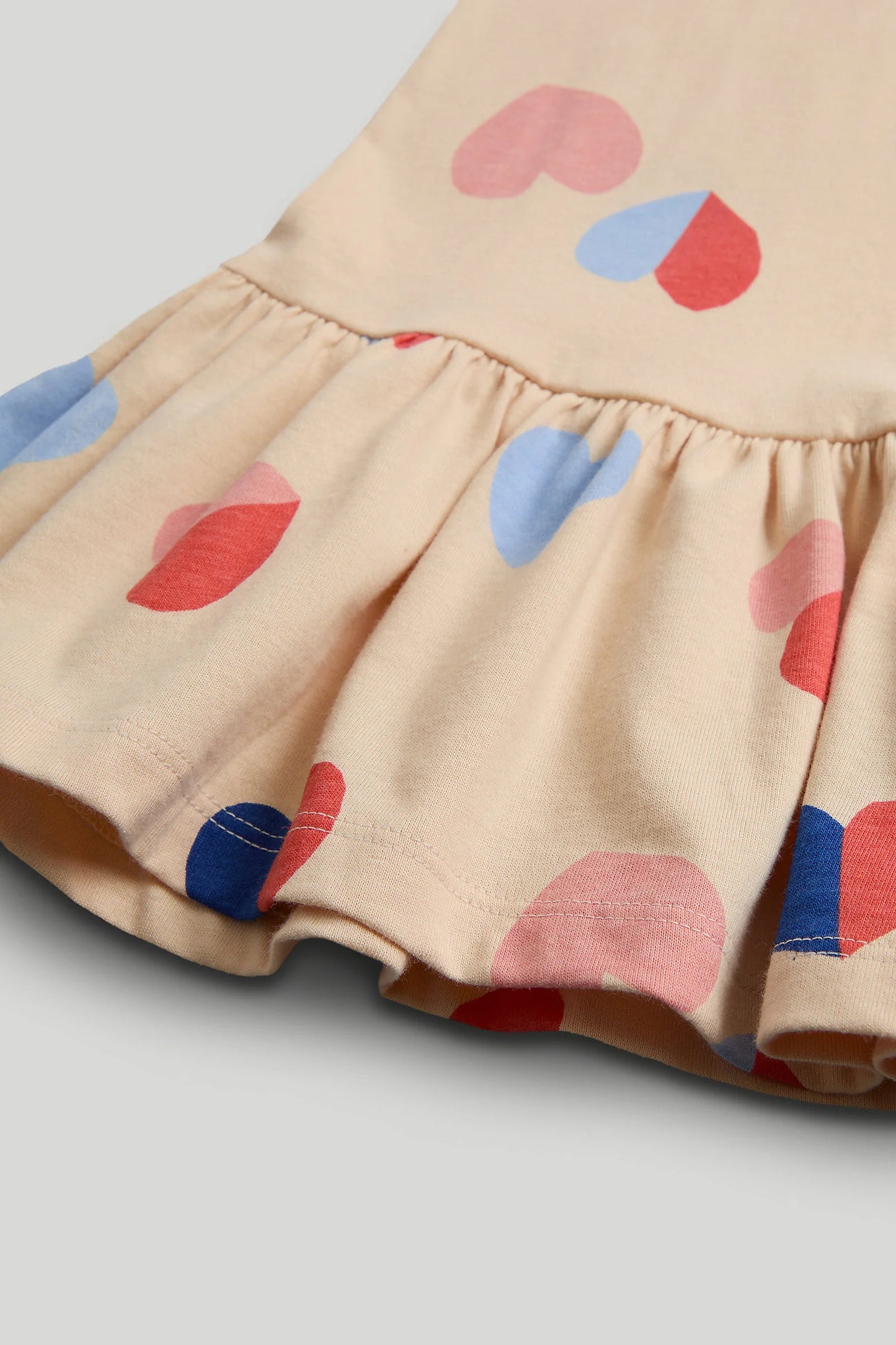 Peach Hearts Jersey Dress