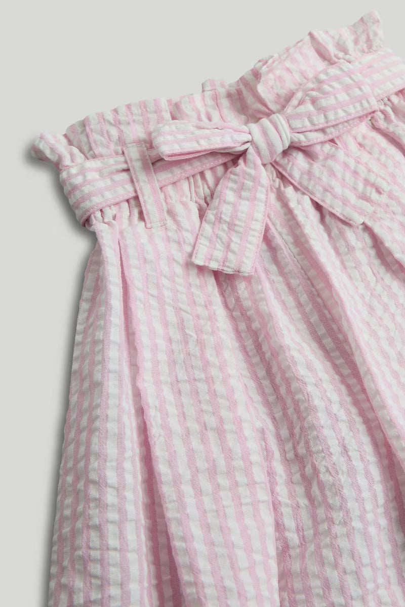 Pink Striped Culotte Trousers