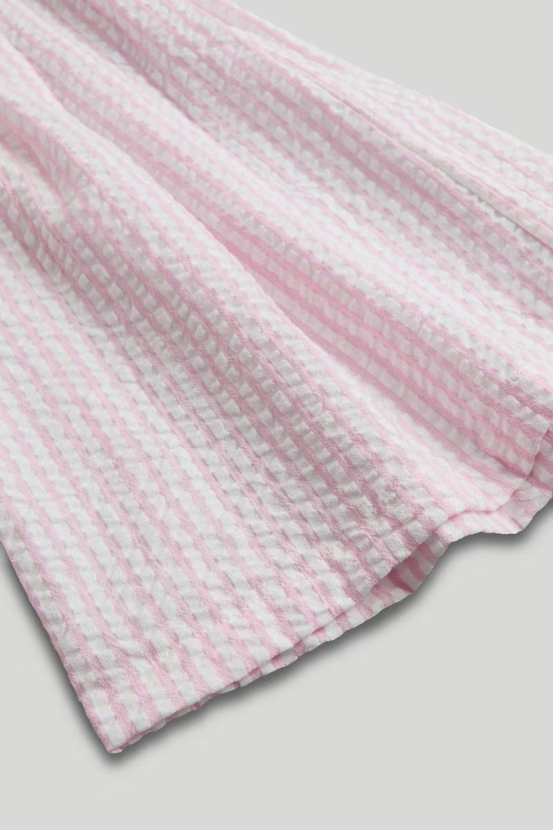 Pink Striped Culotte Trousers
