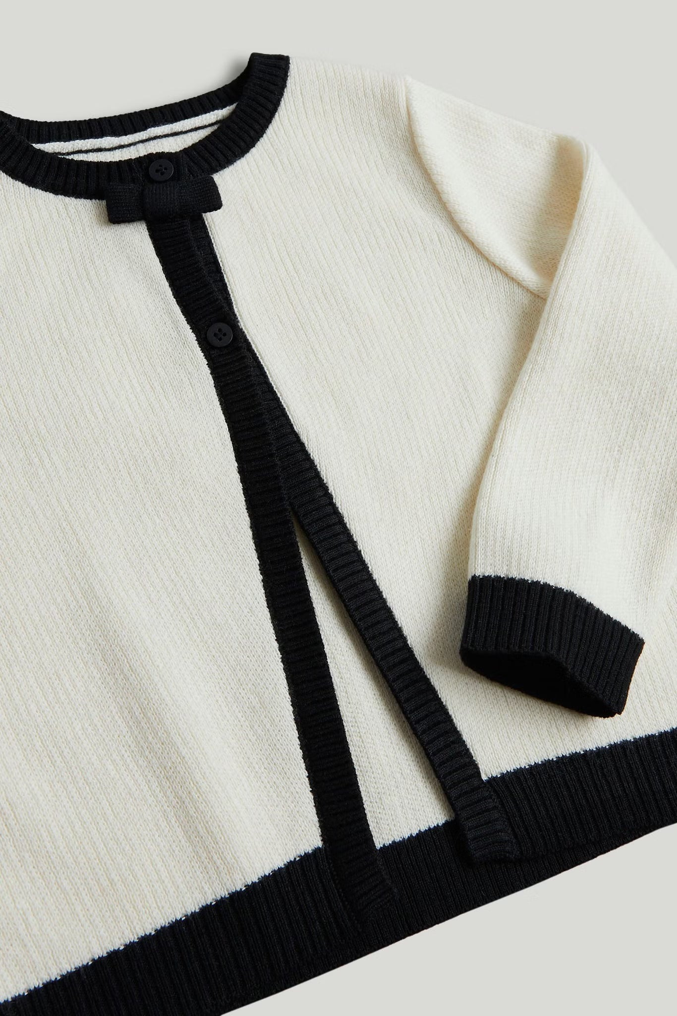Cream Bow Cardigan