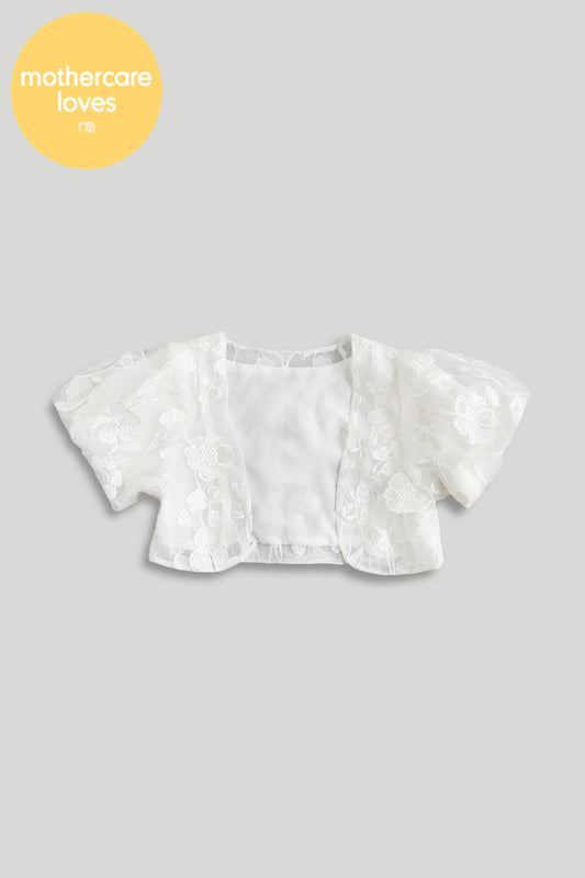 White Lace Bolero Jacket