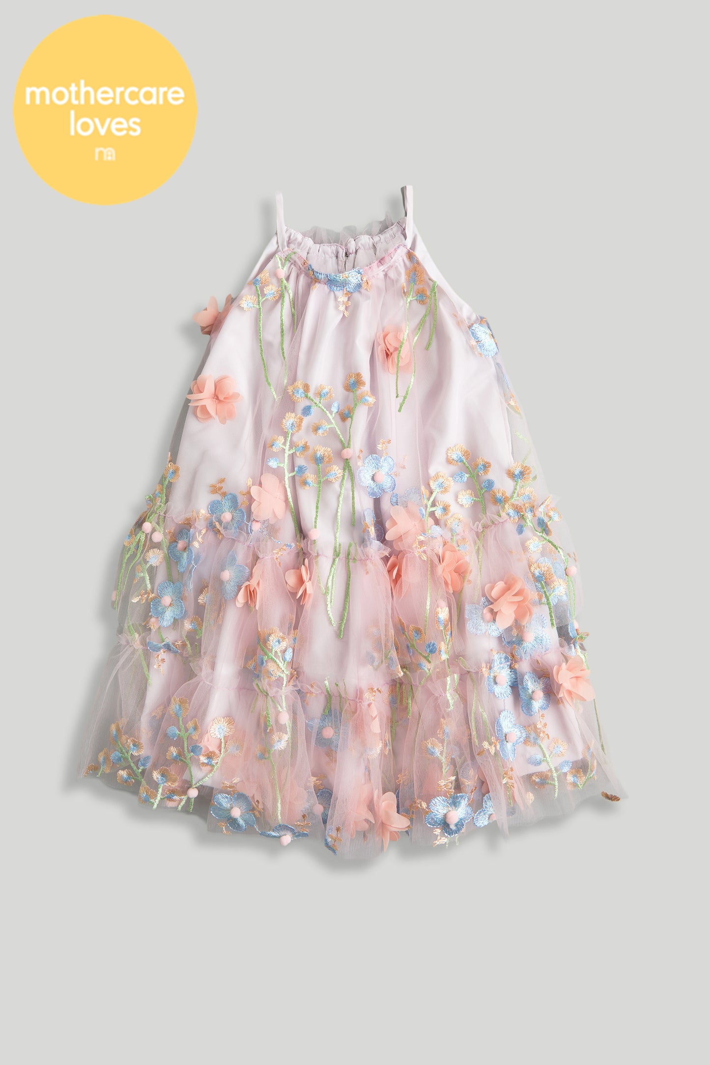 Pink Flower Occasion Dress