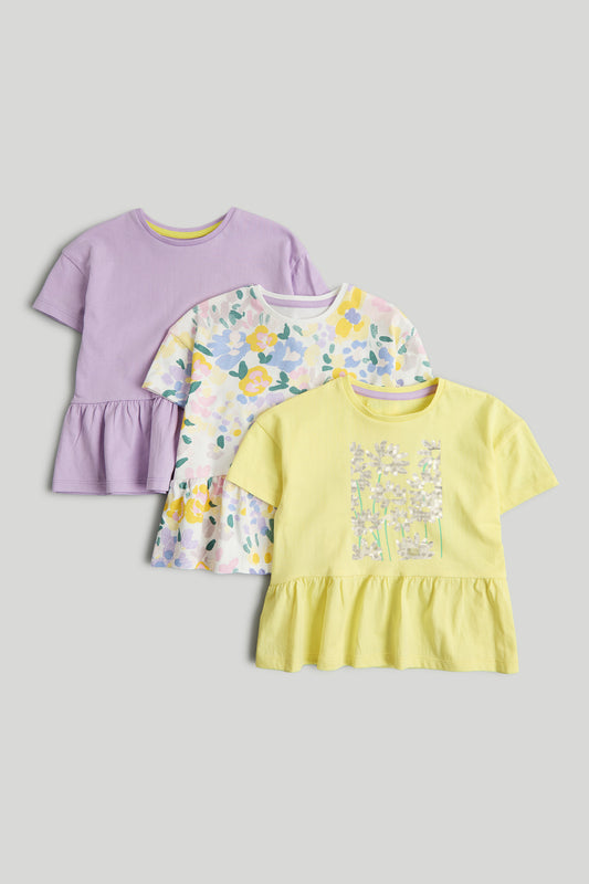 3 Pack Peplum T-Shirts